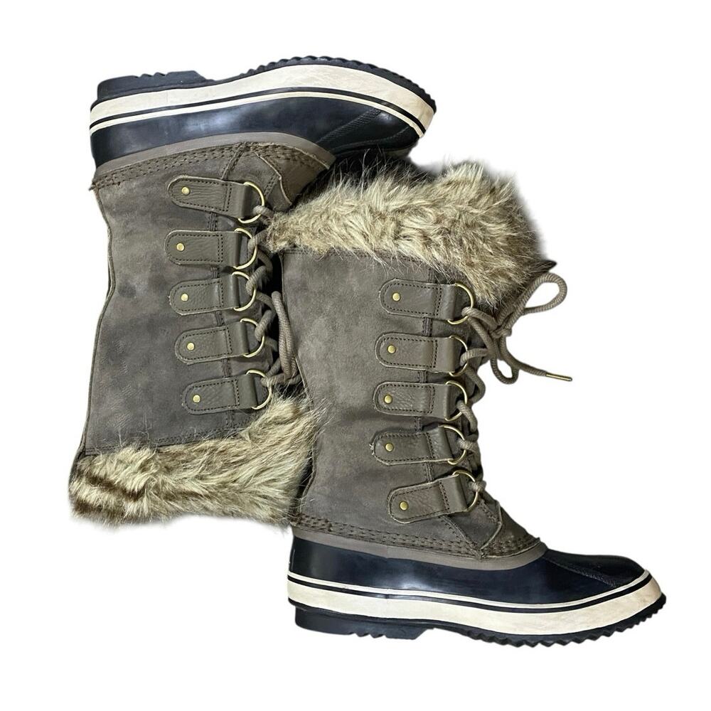 Sorel Joan of Arctic Quarry Gray Waterproof Boots - 8 - Picture 6 of 8